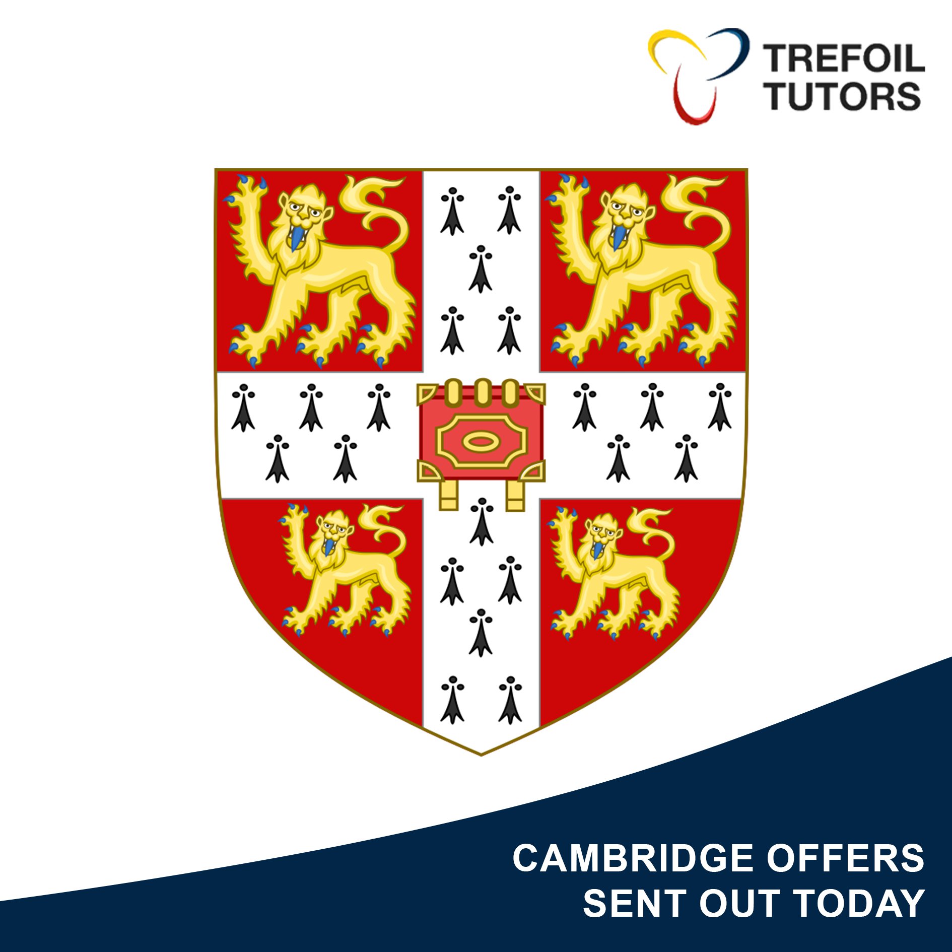 CAMBRIDGE OFFERS SENT OUT TODAY